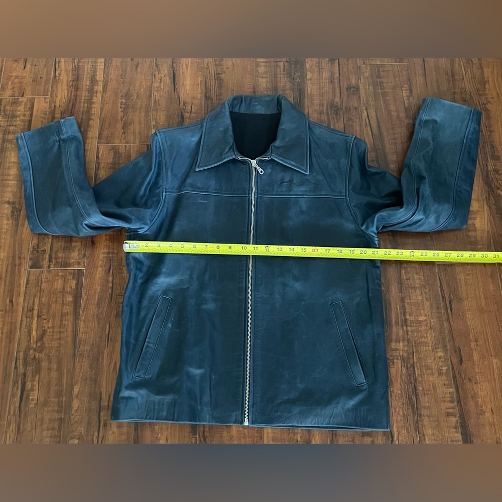 7 For All Mankind Men’s Leather Jacket - Picture 6 of 12